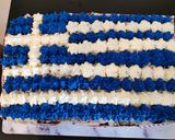 Φωτογραφία βήματος 13 της συνταγής Τούρτα με θέμα Ελληνική σημαία 🇬🇷
