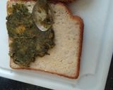 A picture of step 3 of Cheesy Spinach Sabzi Tava Sandwiches.