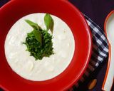 A picture of step 4 of Almond Spinach Soup.