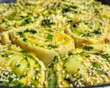 Foto del paso 5 de la receta: PAN De Mozzarella y Pesto de Perejil🌿 Dulce y Maní🥜...!