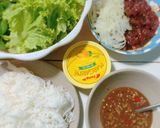 Hình bước làm 3 của món Bò né cuốn bánh tráng 🥩🍀