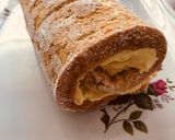Répás piskótatekercs, narancsos, sajtkrémmel, húsvétra 🐰🥕🍊 recept fázis 8 fotója