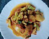 आलू गोभी की सब्जी (aloo gobi ki sabzi recipe in Hindi) रेसिपी चरण 4 फोटो