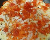 A picture of step 4 of My Chicken Omelette 😁.