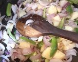 A picture of step 1 of Masala macroni.