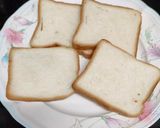 A picture of step 1 of Cheese spread sandwich.