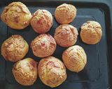 รูปขั้นตอนการทำที่ 19 ของ Custard Cookie Choux