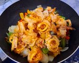 Hình bước làm 5 của món Mực chiên nước mắm