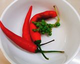 Hình bước làm 1 của món Ba rọi kho khô (món chay)