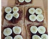A picture of step 2 of Chocolate Banana cheese roll.