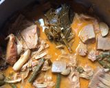 Foto langkah ke 4 dari resep Gulai nangka dan kacang panjang bumbu Padang.