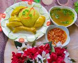 Hình bước làm 10 của món Cơm gà Hải Nam