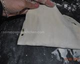 A picture of step 8 of Stuffed Flat Naan Bread (Kelane/Bolani)نان کلانه.