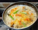 A picture of step 3 of Yakhni polao.
