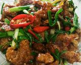 Foto langkah ke 4 dari resep Ayam Cabe Kering (Merah).