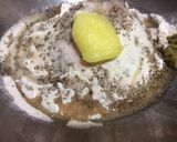 A picture of step 1 of Layered coloring mathri.