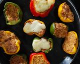 A picture of step 5 of Stuffed coloured capsicum.