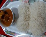 A picture of step 7 of Idiyappam (String Hopper).
