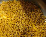 A picture of step 1 of Fenugreek Seeds and Papad Sabji - Healthy Jain Recipe.