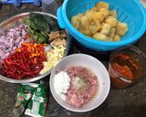 Foto langkah ke 2 dari resep Sambel goreng krecek bola daging.