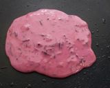 A picture of step 4 of Beetroot pancake.