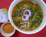 A picture of step 4 of Dal palak.