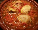 Foto del paso 9 de la receta Tallene de pollo con patatas y pasas