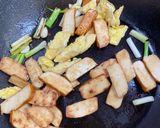 蔥爆豆乾炒毛豆蛋的食譜步驟5照片