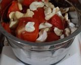 A picture of step 3 of Makhana Masala Curry.