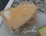Foto del paso 5 de la receta: Calabacines rebozados rellenos de jamón, queso y beicon de pavo