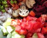 Rainbow salad recipe step 2 photo
