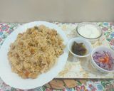 A picture of step 5 of Chana pulao.