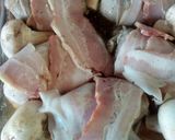 Foto del paso 1 de la receta: Codornices horneadas, salsa de arándanos al chilpotle y pasta