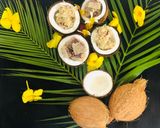 A picture of step 3 of Khadim paak (fresh coconut halwa).