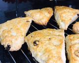 A picture of step 8 of Light Fluffy Raisin Milk scones.