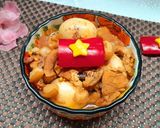 Hình bước làm 1 của món Cơm nhà nhiều màu sắc hấp dẫn