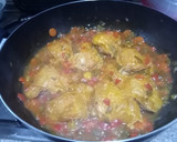 Foto del paso 10 de la receta: Pollo con salsa y verduras