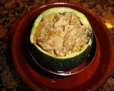 Foto del paso 7 de la receta: Calabacín relleno de setas y huevo revuelto