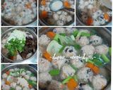 Foto langkah ke 5 dari resep Sup Bakso Lohua (Sup Bakso Rambutan/Bakso Ayam Udang Serabut).