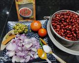 A picture of step 2 of Rajma and Jeera Rice.