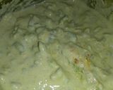 A picture of step 3 of Dramstick flowers ke pakode.