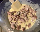 Une image de l'étape 6 de Tarte aux poireaux, saucisses à l'ancienne et emmental (pâte brisée épeautre origan).