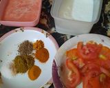 A picture of step 1 of Charsi karahi Dhaba Style.