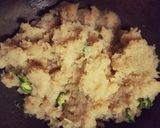 A picture of step 1 of Aloo Paranthas.