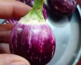 A picture of step 1 of Stuffed Achari Eggplant (Stuffed Achari Baingan).