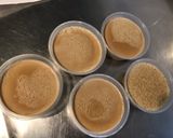 Une image de l'étape 5 de Crèmes desserts café aux amandes et agar agar.