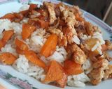 Foto del paso 4 de la receta: Arroz con salteado de verduras y pollo🍚🥕