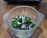 Foto langkah ke 3 dari resep Resep Sambal Hijau Teri Bada Padang Ala Rumahan.