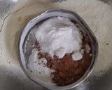 A picture of step 1 of Dark chocolate Cake.
