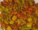 हरी मिर्च करोंदे की सब्जी (hari mirch karonde ki sabzi recipe in Hindi) रेसिपी चरण 4 फोटो